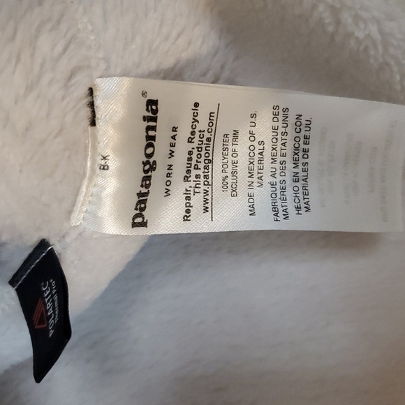 Patagonia Re-Tool Snap-T Fleece Pullover Raw Linen White Womens Extra Small - Picture 5 of 15